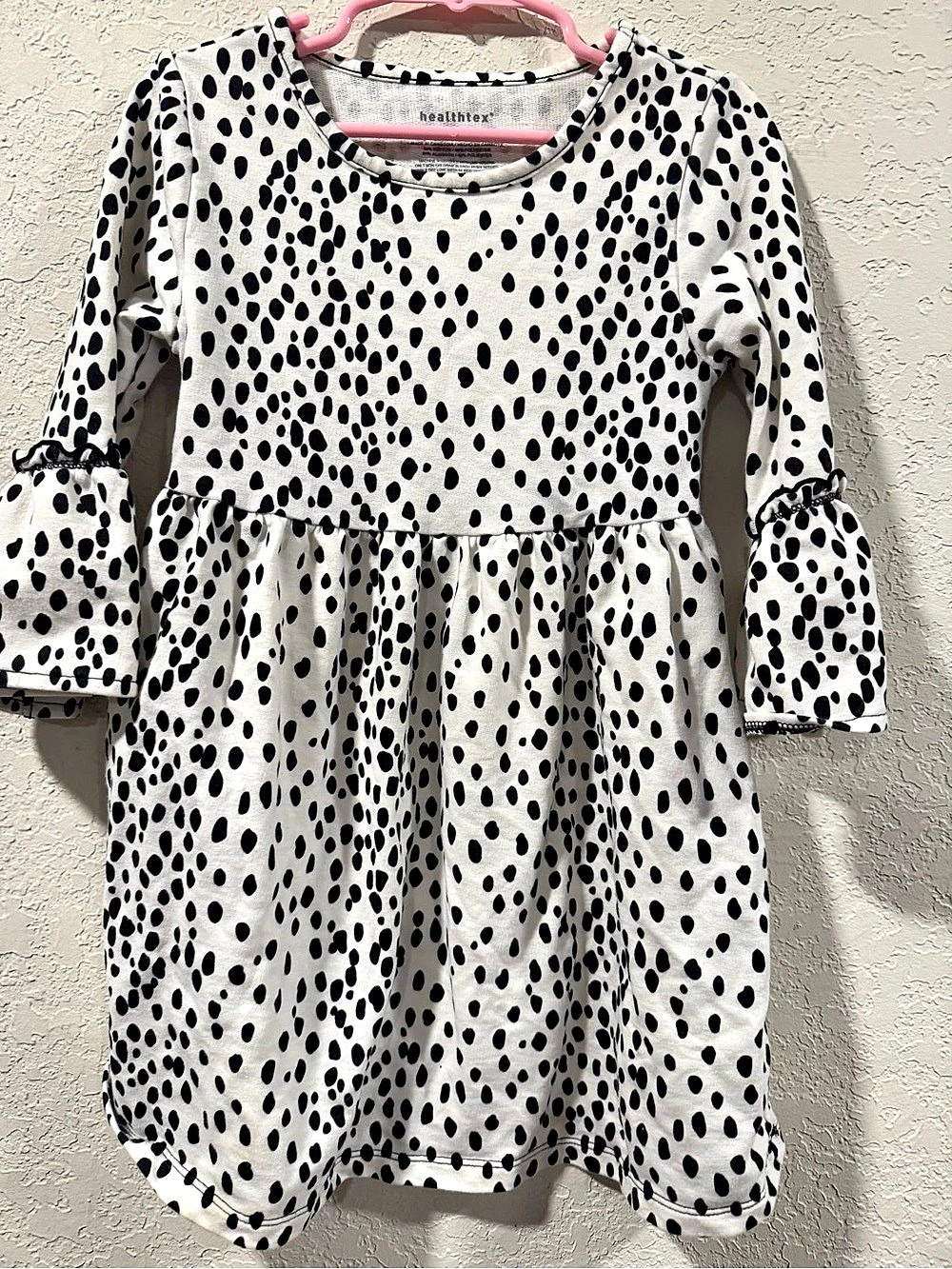 Healthtex Girls Animal Print Dress Size 5T Like New ,toddler girls black and whi